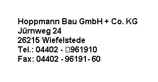Hoppmann Bau GmbH + Co. KG